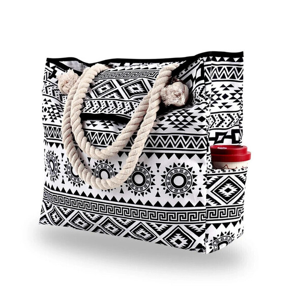 Geometric Pattern Travel Beach Bag - Picture 1 of 5